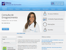 Tablet Screenshot of clinicaprivadadeguimaraes.com